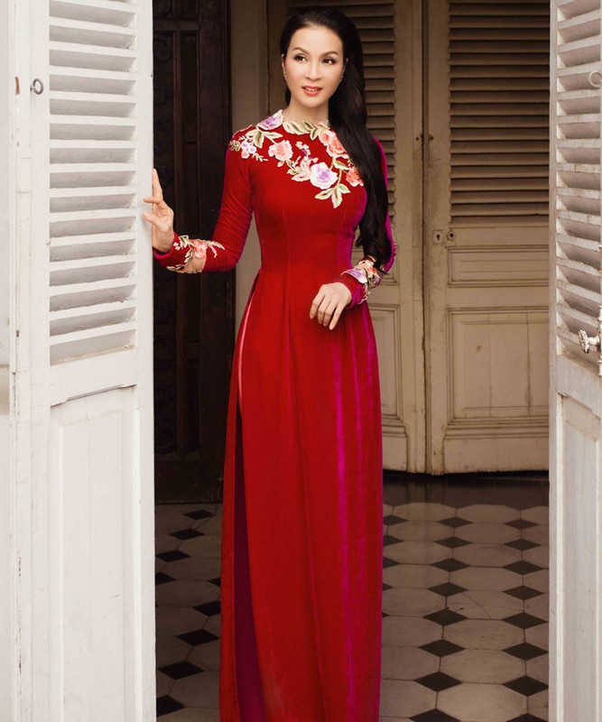 MC Thanh Mai dep ngat ngay voi ao dai xuan-Hinh-10